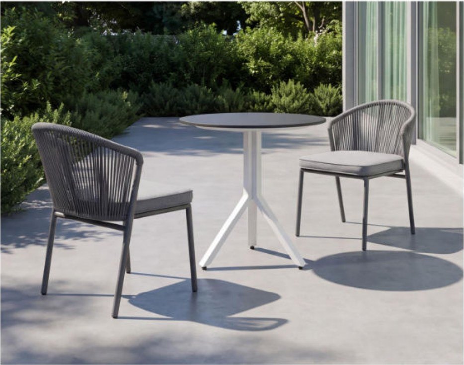 Aluminium Cafe Bistro Set – 2 Seater
