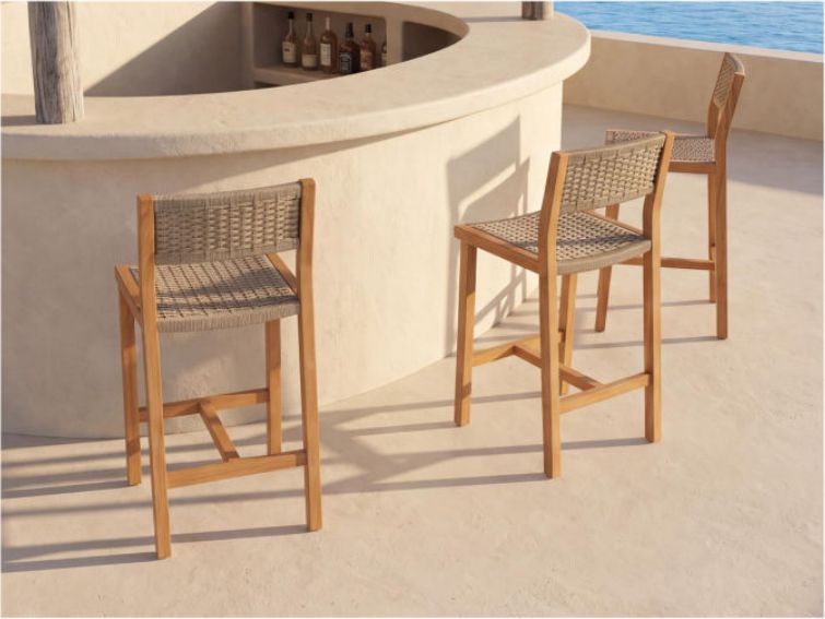 Teak Bar Chair – 01 — view 2