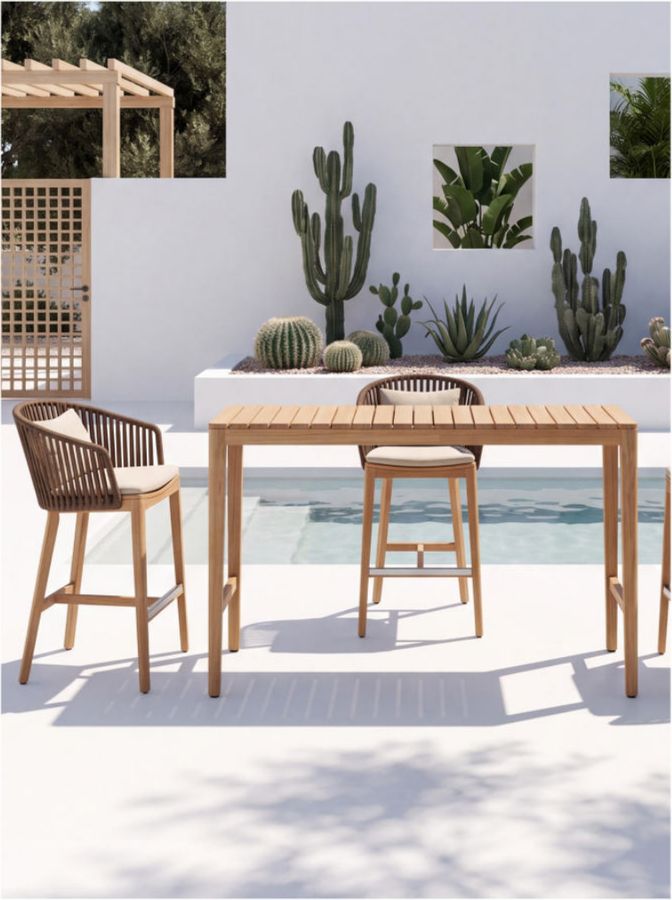Teak Bar Chair – 02