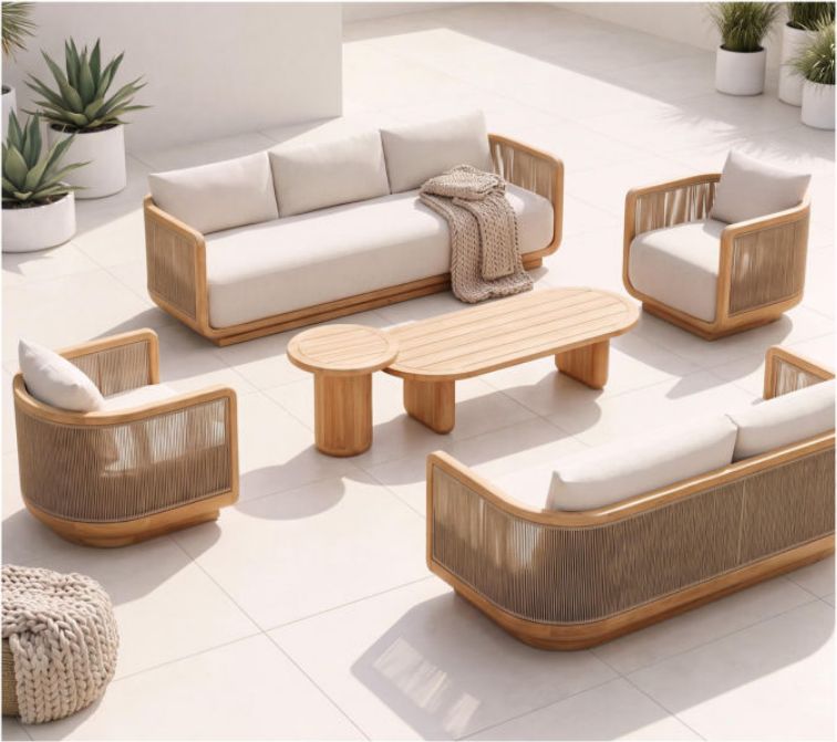 Teak Sofa Set – 02 — view 2