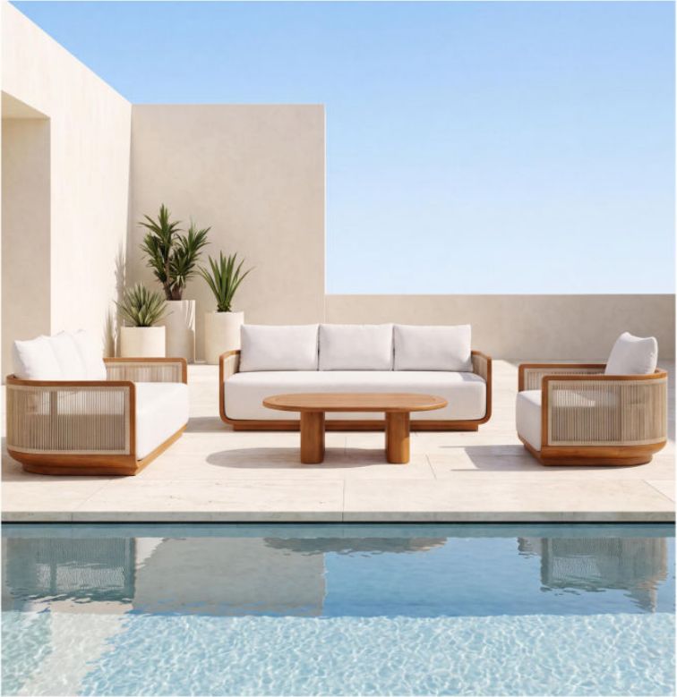 Teak Sofa Set – 03