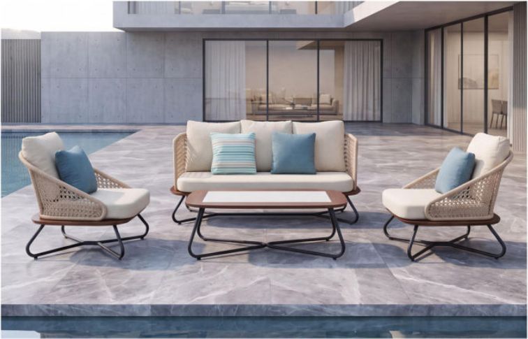 Teak Sofa Set – 09 — view 2