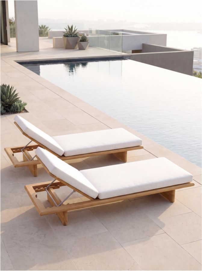 Teak Sun Lounger – 02