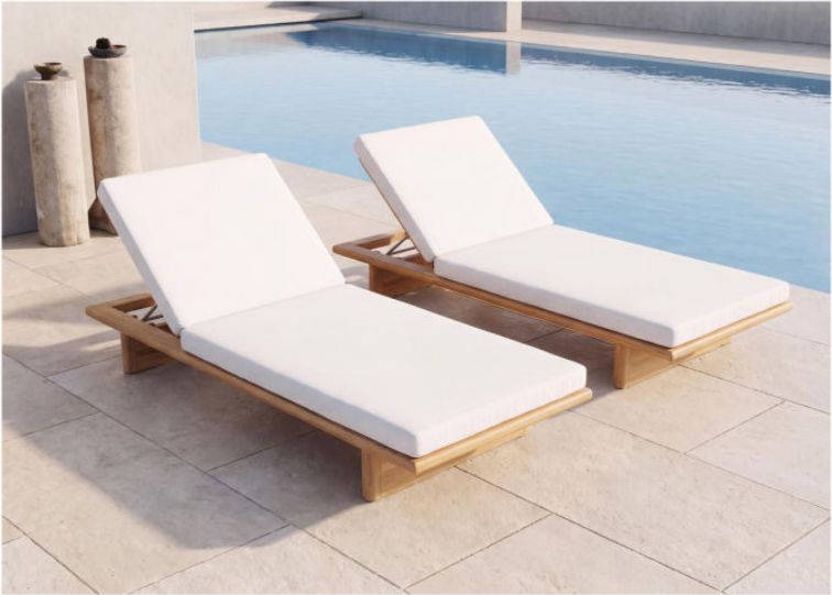 Teak Sun Lounger – 02 — view 2