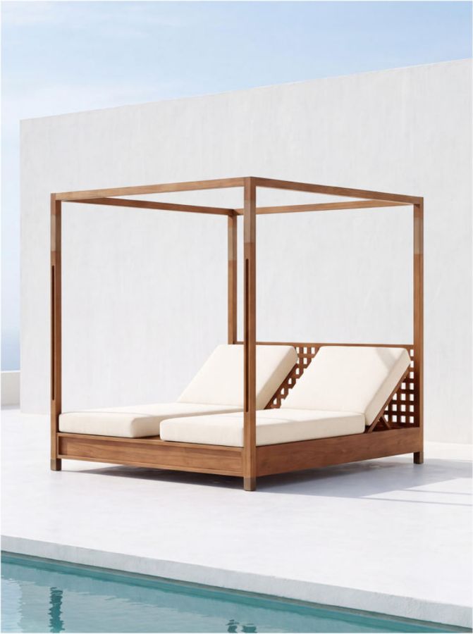 Teak Sun Lounger – 04