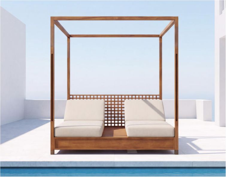 Teak Sun Lounger – 04 — view 2