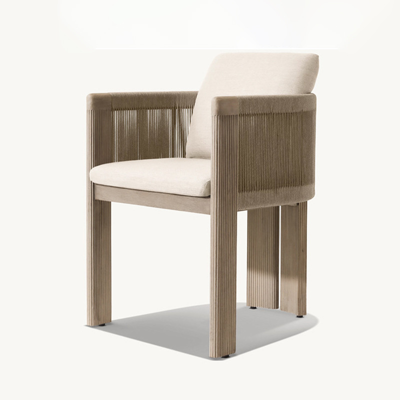 Nordic Rope-Woven Dining Set – 6 Seater — view 2