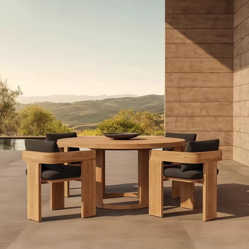 Hotel Teak Dining Set – 4 Seater