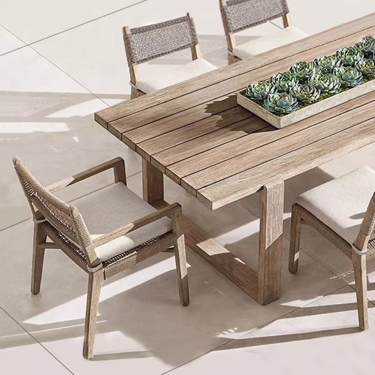 Teak Garden Dining Combo – 6 Seater — view 2