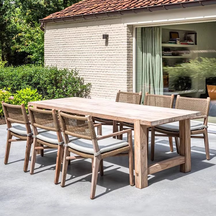 Teak Garden Dining Combo – 8 Seater — view 3