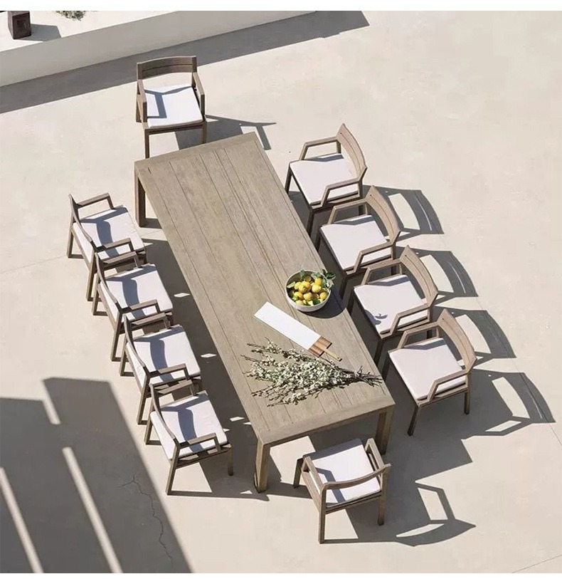 Commercial Teak Long Table – 260 cm