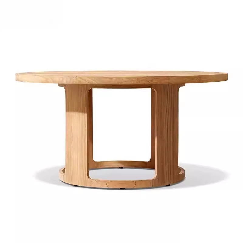 Commercial Teak Round Table – Ø180 cm