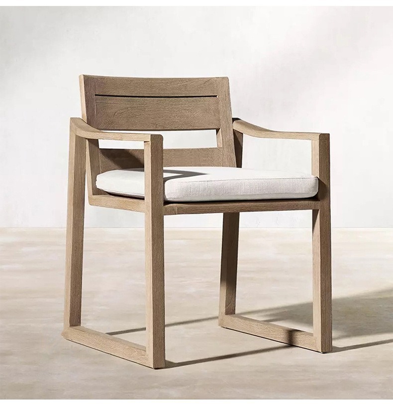 Commercial Teak Round Table – Ø180 cm — view 2