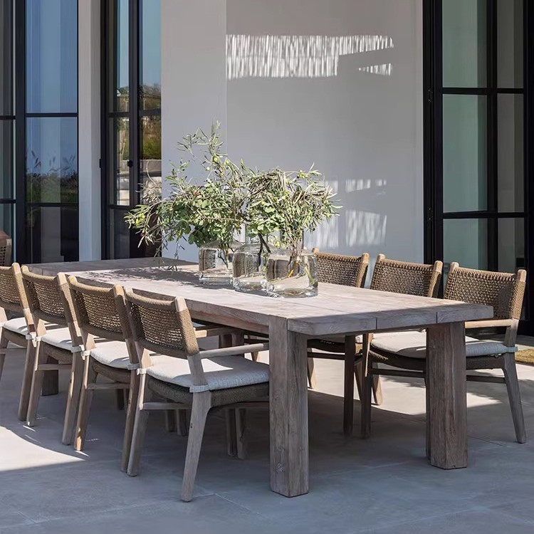 Burmese Teak Long Table – 240 cm — view 2