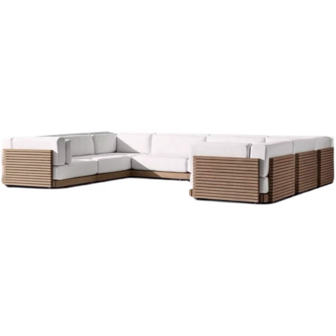 Villa Teak Outdoor Sofa Set – 3 Seater — view 2