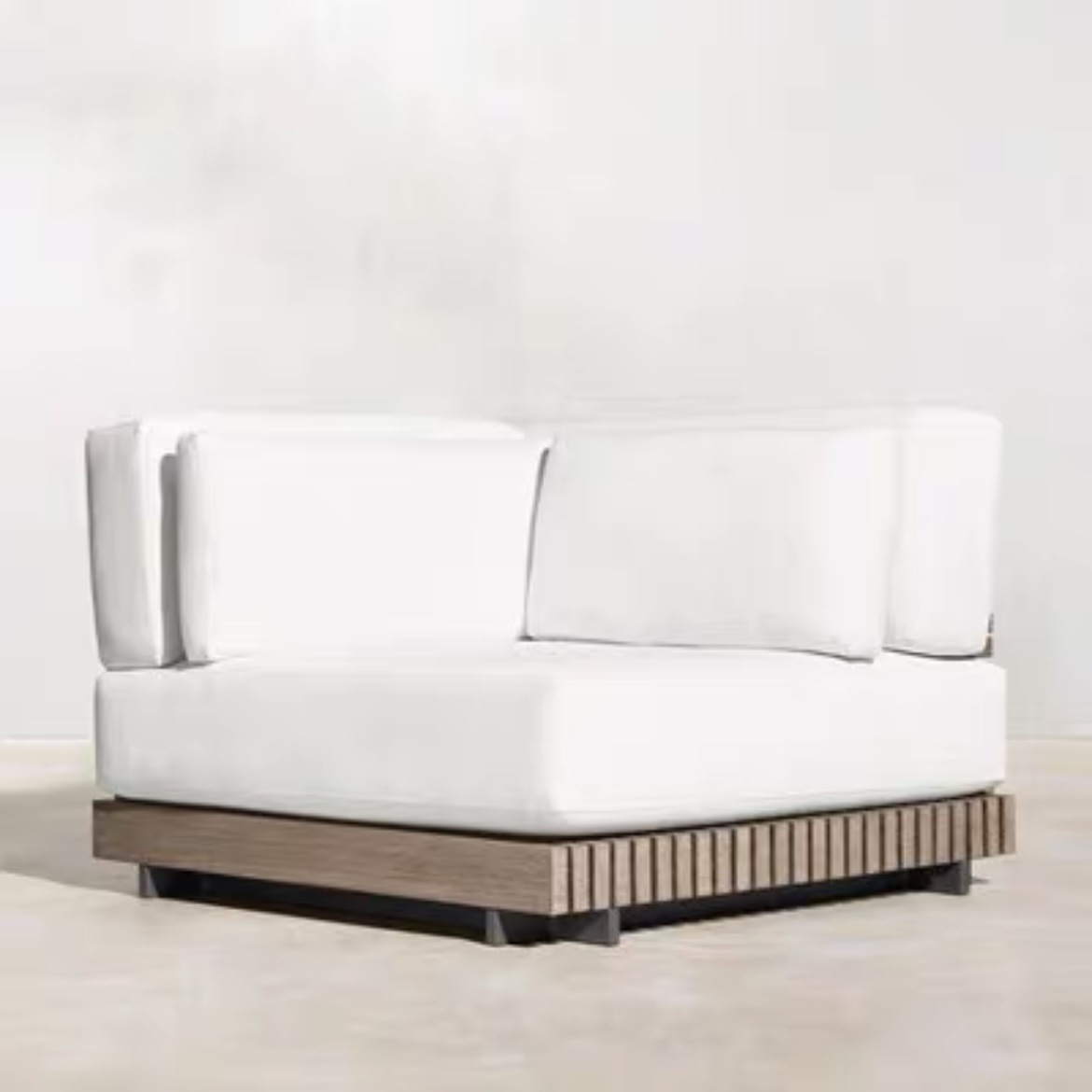 Villa Teak Outdoor Sofa Set – 3 Seater — view 3