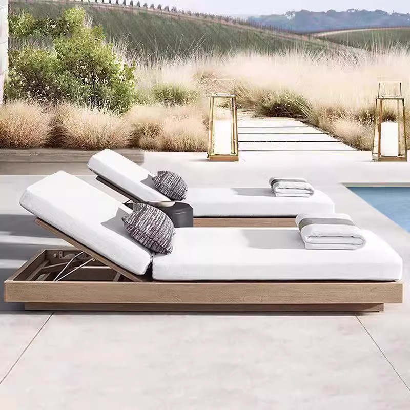 Teak Sun Lounger – Single — view 2